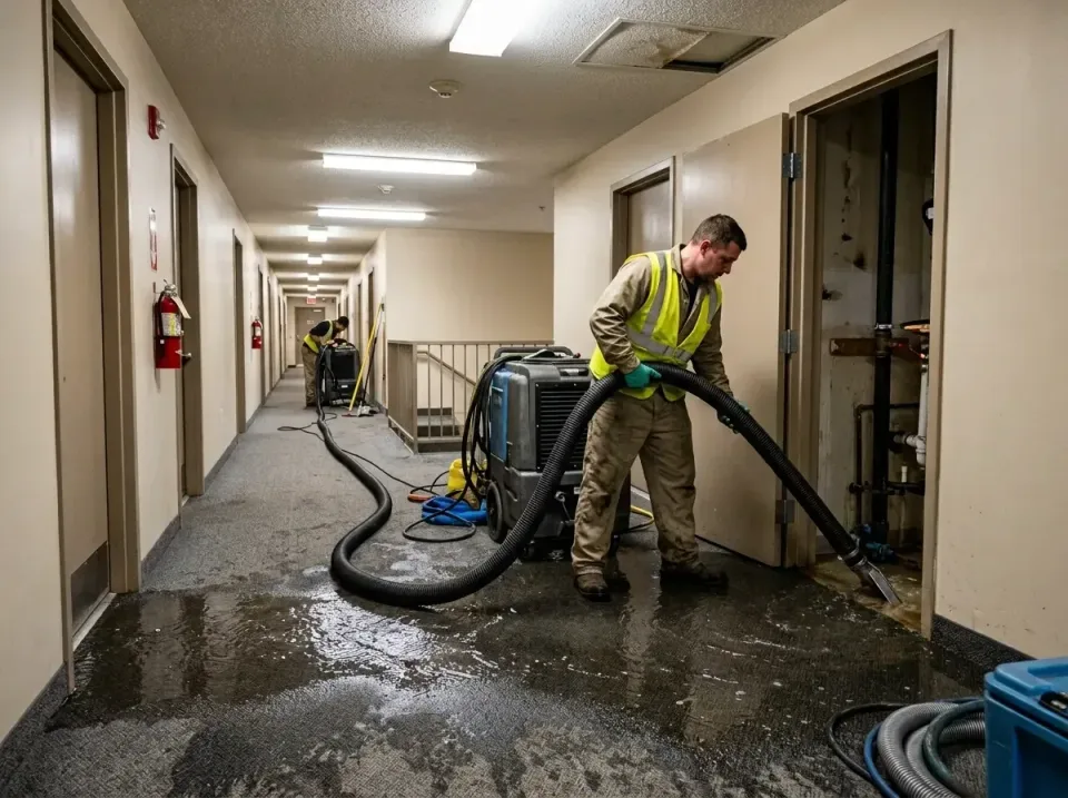 multi-unit-apartment-hallway-f-005 — frequently asked questions, Emergency Burst Pipe Water Extraction & Removal in Grand Sa…